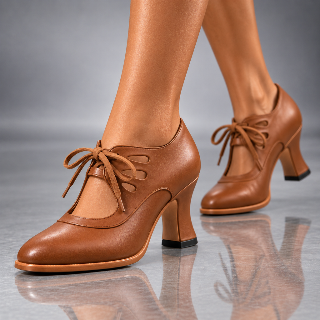 Tacones con Cordones Diagonal