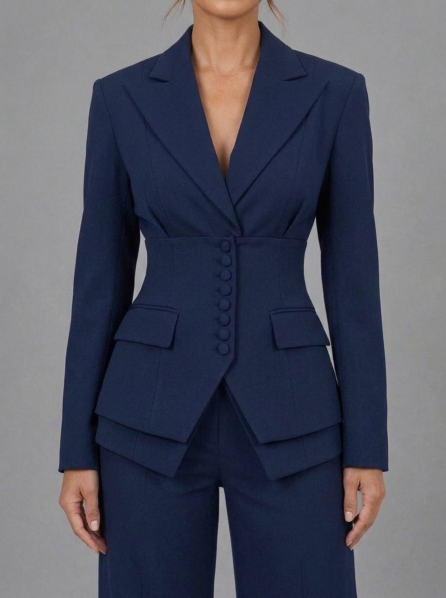 Conjunto Blazer de Talle Alto y Pantalón Palazzo Güell