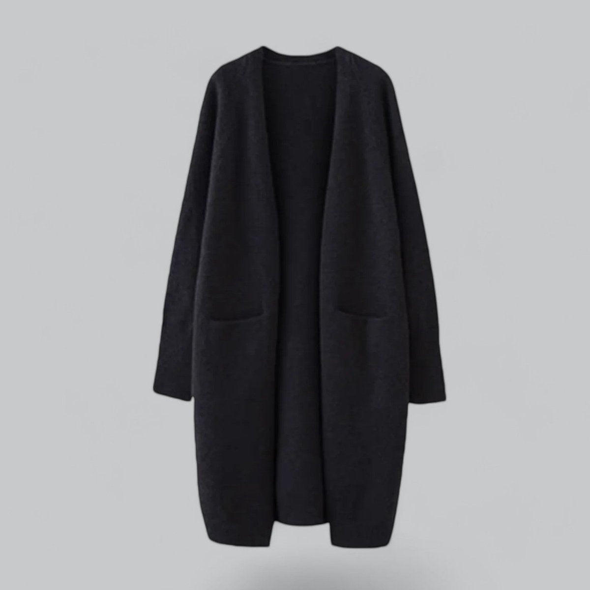Cárdigan Largo de Cachemira para Mujer Oversize Abierto