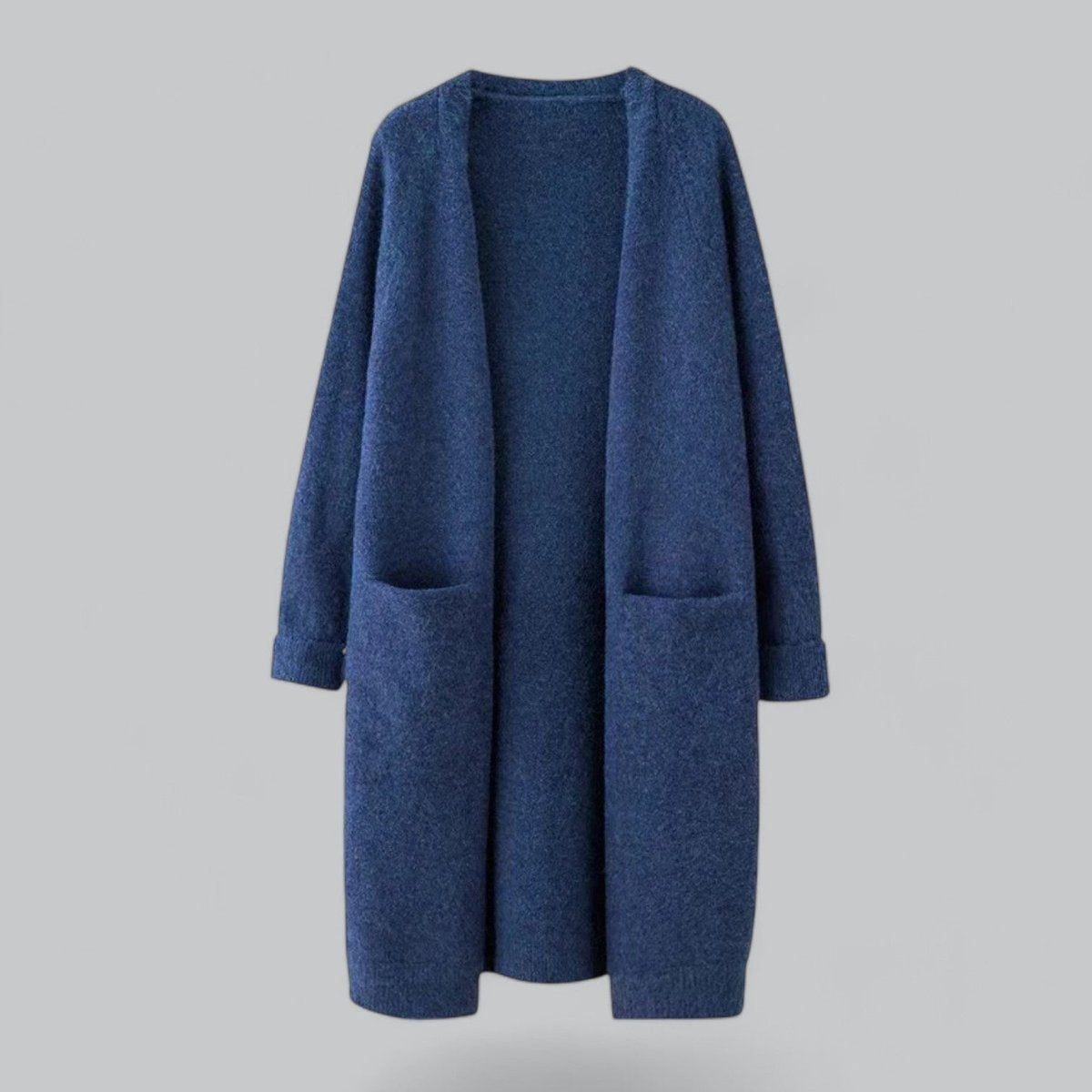 Cárdigan Largo de Cachemira para Mujer Oversize Abierto
