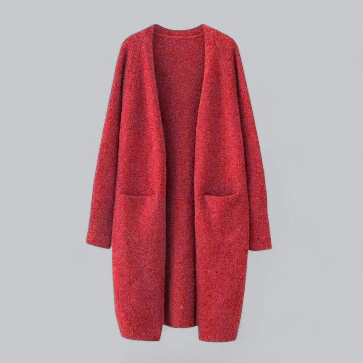 Cárdigan Largo de Cachemira para Mujer Oversize Abierto
