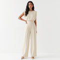Mono Largo Elegante para Mujer Palazzo de Cintura Alta
