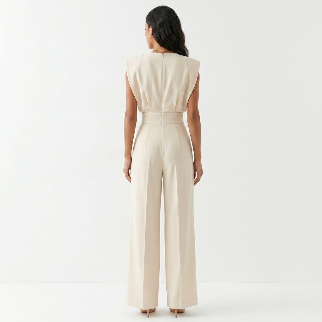 Mono Largo Elegante para Mujer Palazzo de Cintura Alta