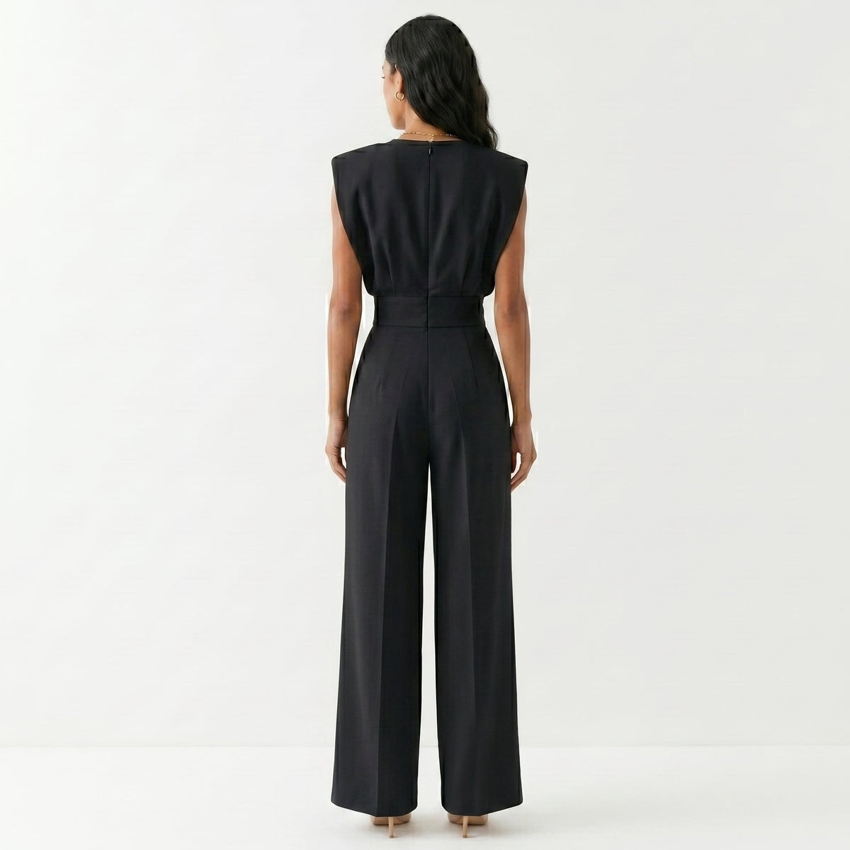 Mono Largo Elegante para Mujer Palazzo de Cintura Alta