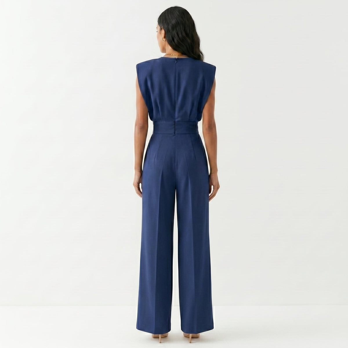 Mono Largo Elegante para Mujer Palazzo de Cintura Alta