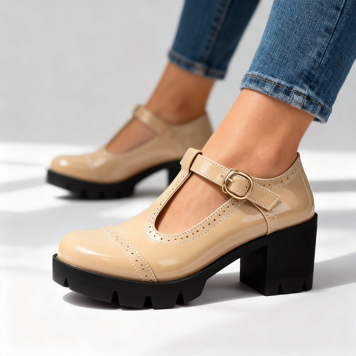 Zapatos Brogue de Tacón Begur