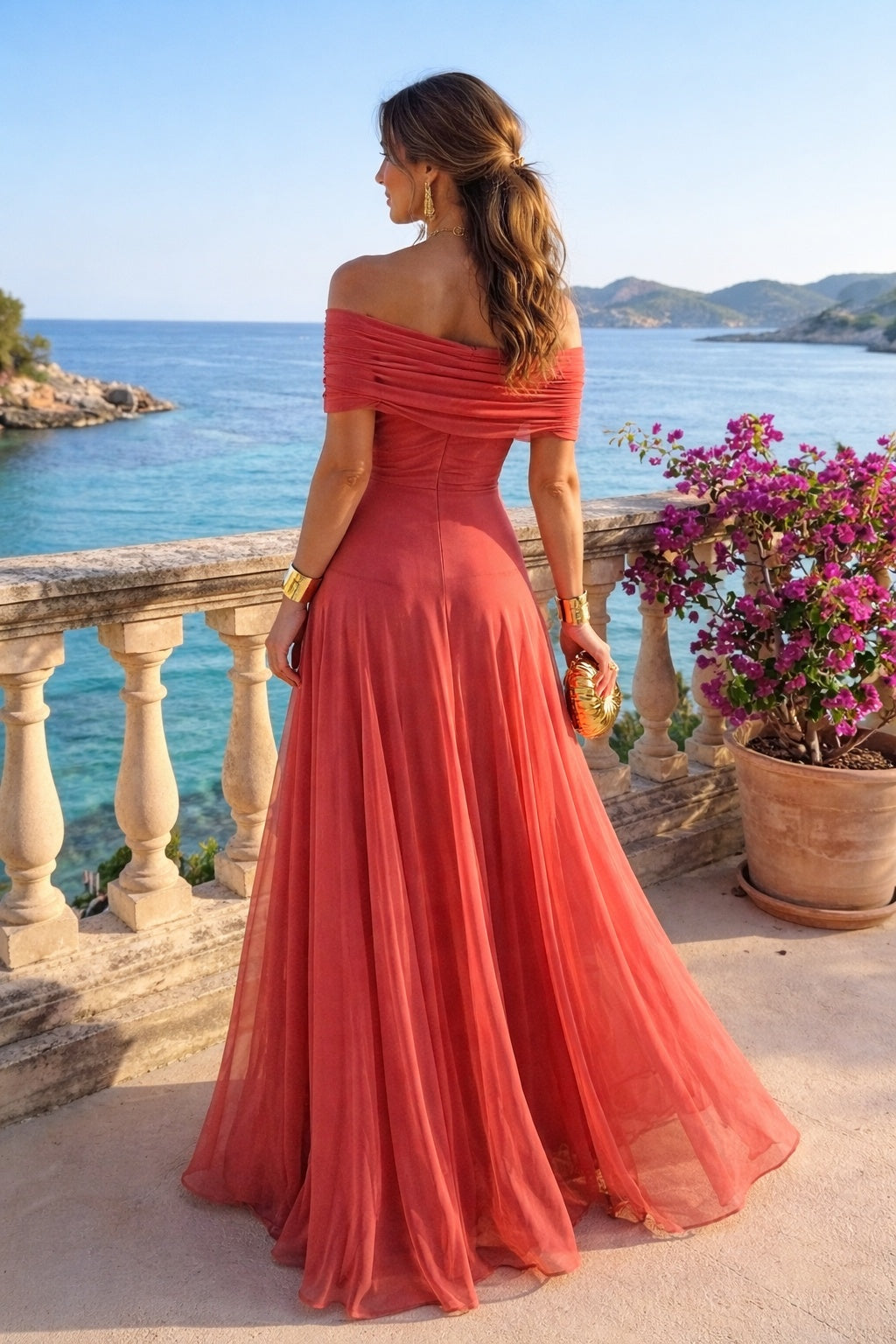 Vestido Vega Largo Palabra de Honor