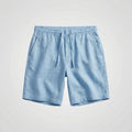 Bermudas de Lino para Hombre con Cintura Elástica y Cordón