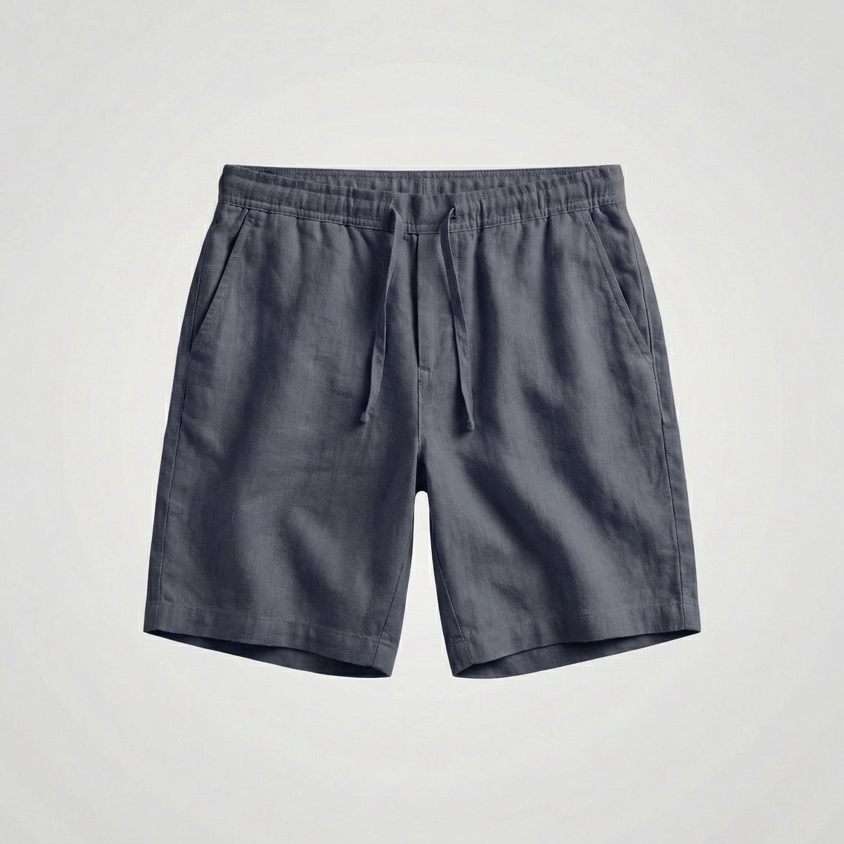 Bermudas de Lino para Hombre con Cintura Elástica y Cordón