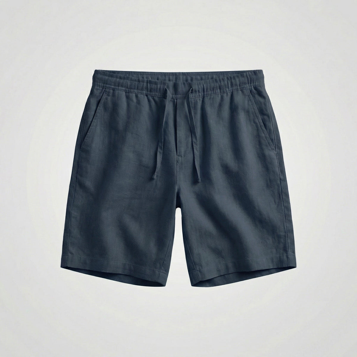Bermudas de Lino para Hombre con Cintura Elástica y Cordón