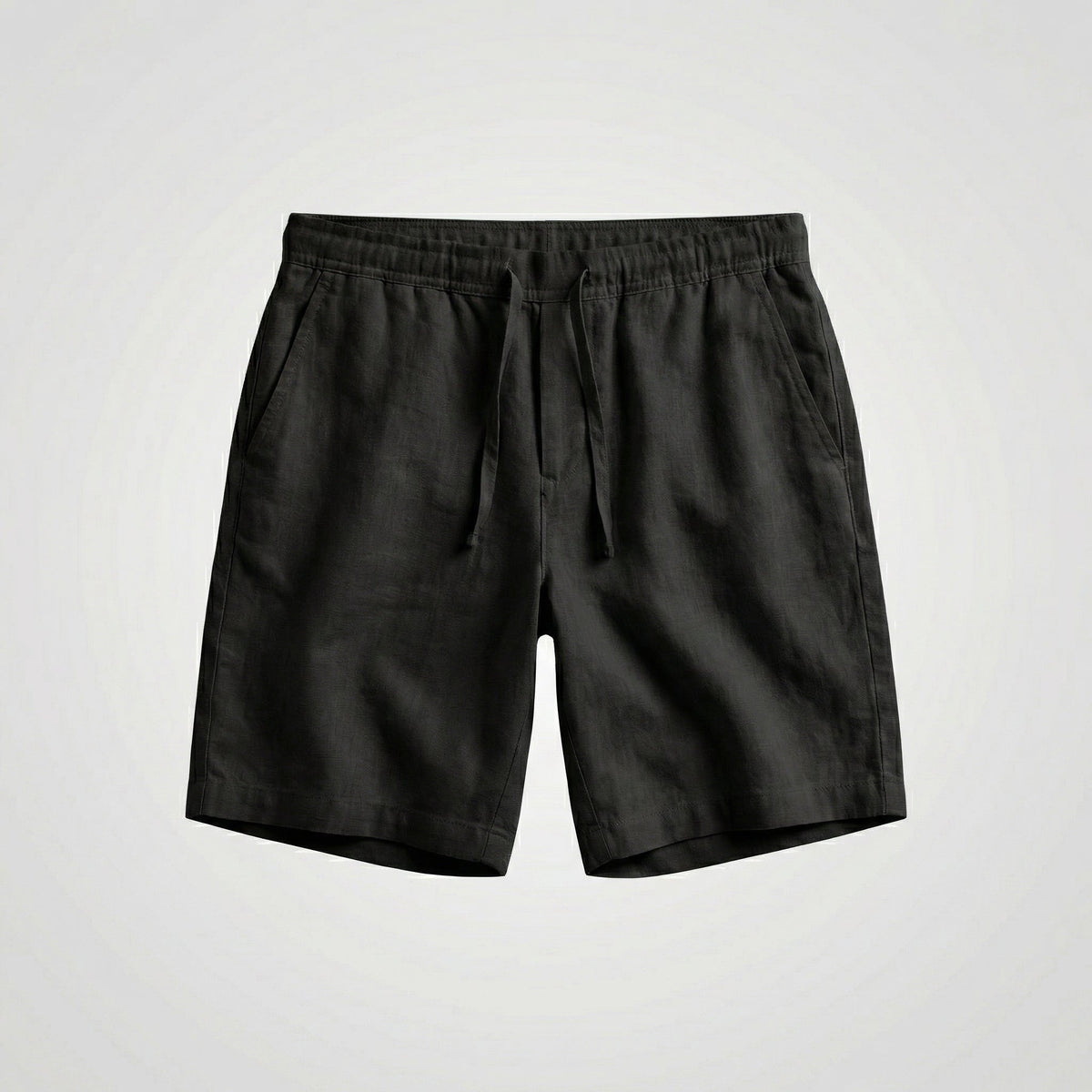 Bermudas de Lino para Hombre con Cintura Elástica y Cordón