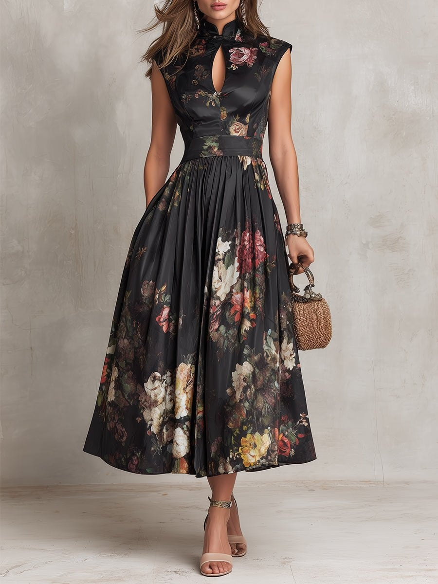 Vestido Adriana Midi Floral de Cóctel