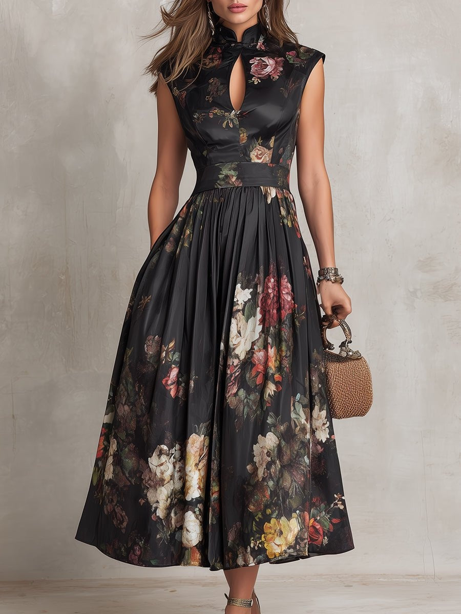 Vestido Adriana Midi Floral de Cóctel