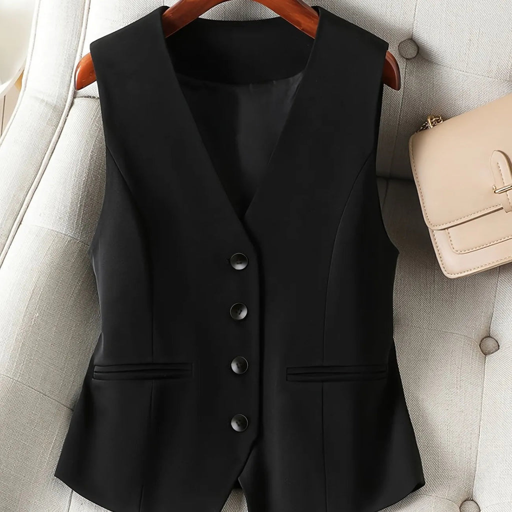 Chaleco Elegante para Hombre con Botones y Escote en V