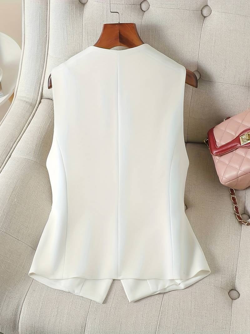 Chaleco Elegante para Hombre con Botones y Escote en V